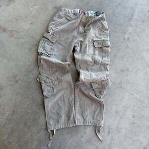 Matchstick Men's Cotton Straight Leg Relax Fit Cargo Pants with 8 Pockets - .com